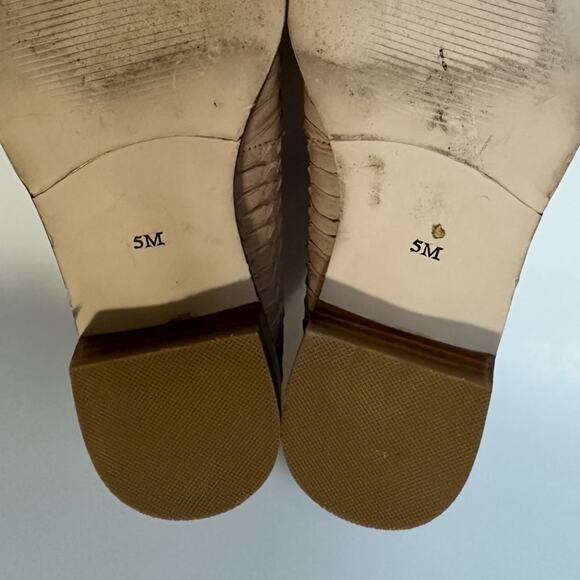 Python Leather Loafers size US 5 Blush Point Toe Flat Shoes - Picture 8 of 11